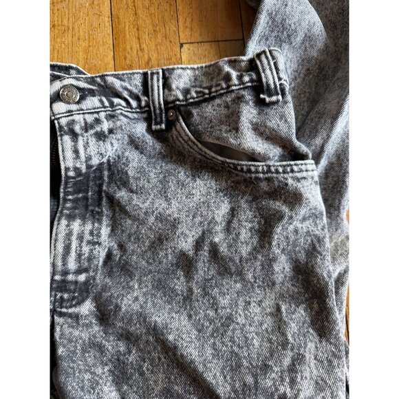 Vintage Acid Wash Denim Jeans 90s Style High Waist Relaxed Fit Unisex Retro Cool - Picture 6 of 13